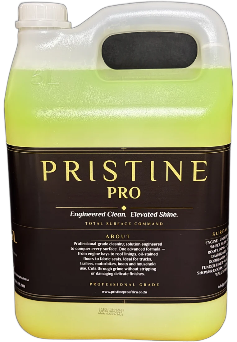 Pristine Pro 5L bottle, front label